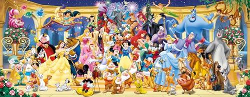 Ravensburger 12000444 - Panorama: Disney - puzzle 1000 pezzi – puzzle adulti e ragazzi da 14 anni, puzzle Disney, Disney regalo
