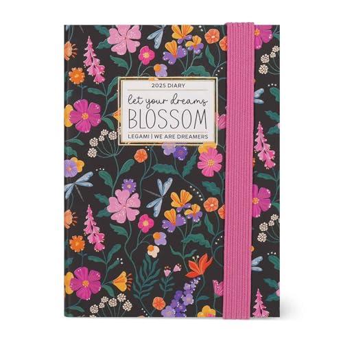 Legami - Agenda Settimanale 2025, 12 Mesi Mini Fotografica, Diario da Gennaio 2025 a Dicembre 2025, Chiusura con Elastico, Planner Mensile Gennaio 2026, Rubrica, 8 x 11 cm, Wildflowers