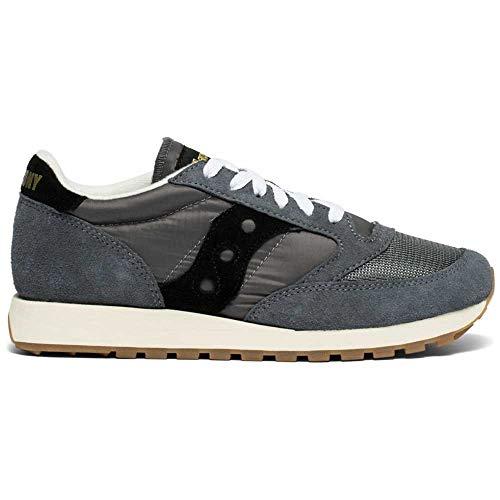 Saucony Jazz Original Vintage, Sneaker Uomo, Grigio Nero, 46.5 EU