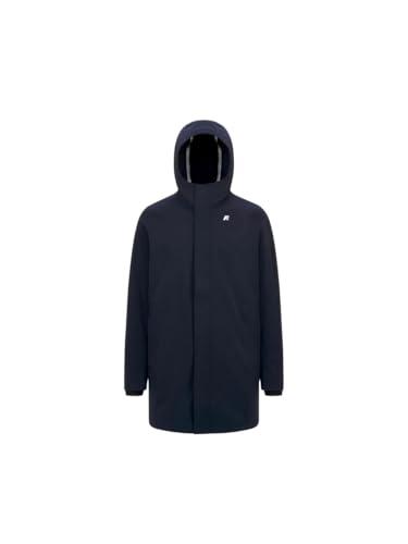 K-Way Giubbotto Lungo uomo, modello MARLYN BONDED realizzato in poliestere, dal Fit Regular, colore Blu