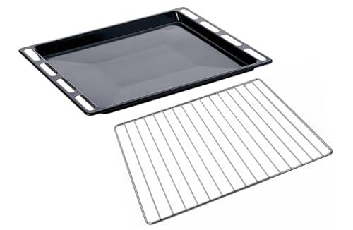 FIGEVIDA Kit Leccarda + Griglia per Forno, Compatibile con Ariston Hotpoint Whirlpool, Dimensioni: 447x365 (mm) Modelli Compatibili ACMK6121 BS53X CP757GT C00137834 + C00081578
