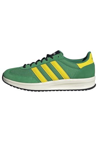 Adidas Uomo Run 70S 2.0 Shoes, Green/Yellow/off White, 43 1/3 EU