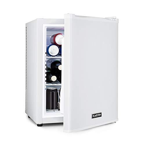 KLARSTEIN Mini Frigo da Camera, Frigo Portatile da Camera, Frigorifero Piccolo da Ufficio, Mini Frigo Bar da Camera con LED, Ripiani Rimovibili, Mini Frigo Portatile Campeggio e Skin Care 5-15°C, 40L