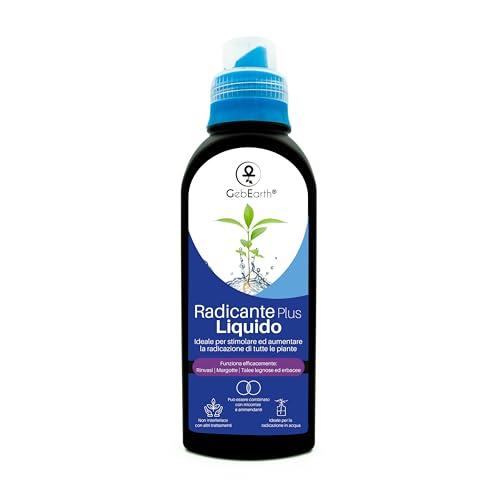 GebEarth® | Radicante per piante liquido Plus【500 ML】| Formulazione esclusiva che velocizza e potenzia la crescita di radici in talee e piante rinvasate | Equivalente Ormone Radicante