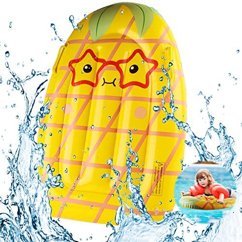 FainFun - Materasso ad aria per bambini, gonfiabile, per bambini, con manici, mini tavola da surf, per il nuoto, per imparare a nuotare