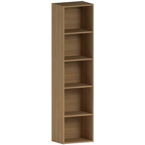 Vida Designs Oxford Cube Libreria, Legno, Quercia, 5 Ripiani