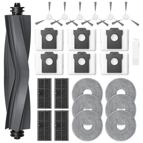 24 accessori per robot aspirapolvere Dreame L10s Ultra Gen 2 / L10s Pro Ultra Heat / L40 Ultra AE/ X30 Ultra/Mova E30 Ultra, 1 spazzola principale, 6 sacchetti per polvere, 6 panni per la pulizia, 4