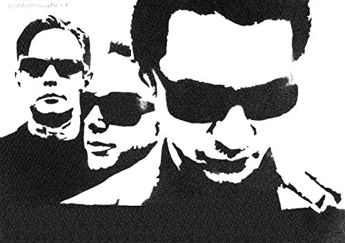 moreno-mata Autentici Graffiti Fatti a Mano Depe... Mode Handmade Poster Musica Quadro Moderno Soggiorno Decorazione Parete Regalo Uomo e Donna