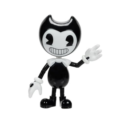 Action Figure Bendy da 12,7 cm con Accessori, Ufficiale Bendy & the Ink Machine by Jakks Pacific, Include Cavalluccio a Dondolo e Proiettore Interattivo, Personaggio Articolato da Collezione