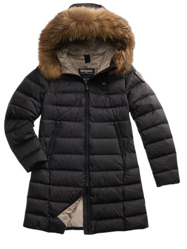 Blauer Giubbotto Kristin Piumino Lungo Donna Nylon Nero S