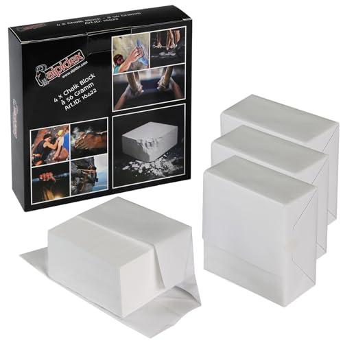 ALPIDEX 4 x Chalk Block Blocco di Magnesio 56 g Gesso Arrampicata Ginnastica Pesistica Palestra Bouldering