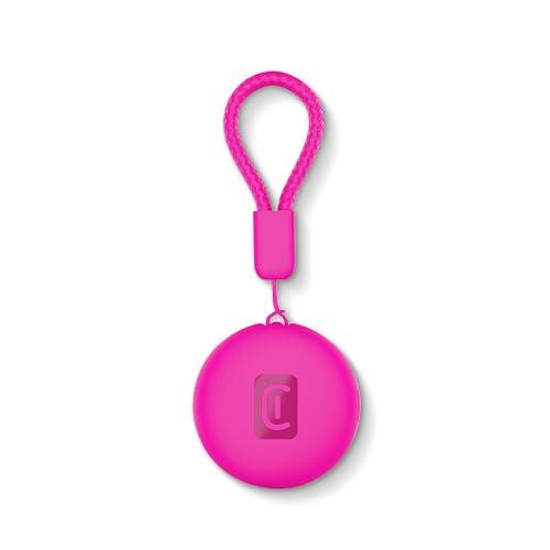 Cellularline TRACY TAG Rosa per Android, Mini Smart Tracker con App Trova il Mio Dispositivo di Google, Compatibile con Accessori AirTag, Batteria Sostituibile