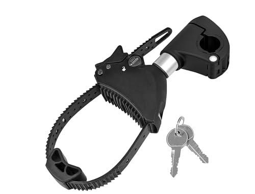 Strap supporto telaio corto Ø 25 + 30 mm, nero/argento