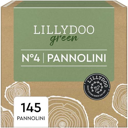 Pannolini a ridotto impatto ambientale LILLYDOO green, taglia 4 (9-14 kg), 145 pezzi