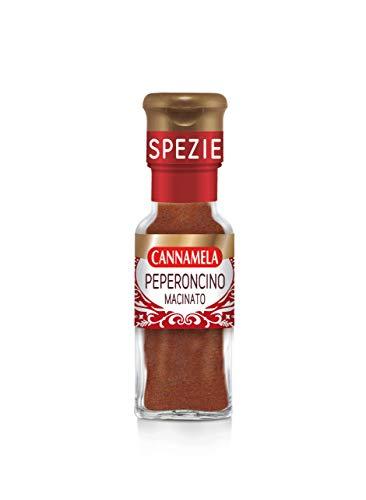Cannamela, Linea Maxi Oro, Peperoncino Macinato, Confezione da 45g, Piccantezza e Sapore Deciso, Adatto a Formaggi e Carni alla Griglia, Pasta, Sughi, Ideale nelle Conserve