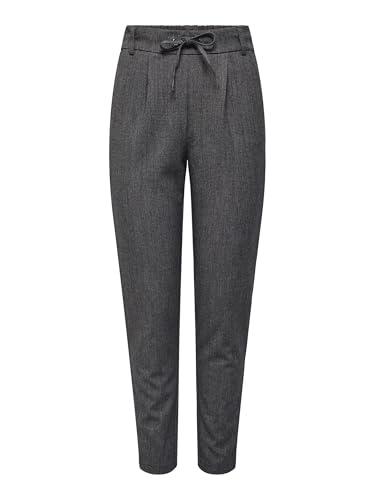 ONLY Onlpoptrash-Elise Easy Pant Noos Pantaloni, Grigio Scuro mélange, (M) W x 34L Donna