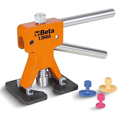 BETA 1366A Attrezzo levabolli con kit di 19 funghetti di plastica Da utilizzare con colla a caldo per superfici verniciate 1851VK-12V
