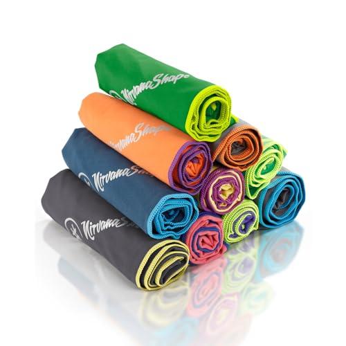 NirvanaShape Asciugamano Microfibra | 14 colori | 8 taglie | Asciugatura Rapida, Leggero, Assorbente | Asciugamano da Viaggio/Asciugamano da Bagno | Ideale per Viaggi, Spiaggia, Yoga, Sauna