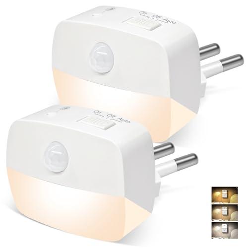 AmmToo Luce notturna a LED con sensore di movimento, luce notturna per bambini, luce di movimento per interni, luce notturna, illuminazione per scale, sensore di accensione e spegnimento, luce per