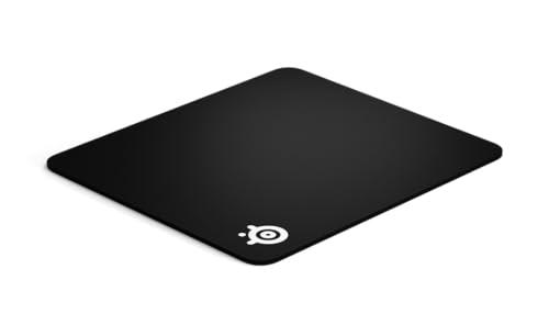 SteelSeries QcK L Heavy Mouse pad da gioco in tessuto - Base in gomma antiscivolo super spessa (6mm) - Ottimizzato per sensori di gioco - Dimensioni L - Nero