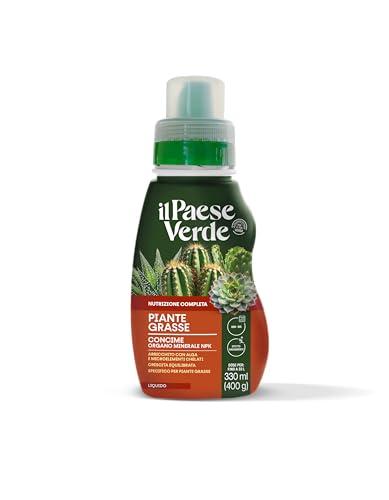 Il Paese Verde - Concime Piante Grasse - Concime Liquido Organico Minerale Arricchito con Alga e Microelementi Chelati Pronti per Essere Assimilati dalle Piante