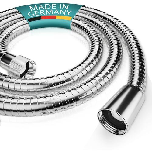 Engelbach® Tubo doccia flessibile 1,75m in acciaio inox - Con attacco standard - Flessibile e testato per l'acqua potabile - Made in Germany