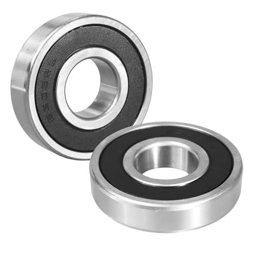 ​Flewdart 2pz 6305 2RS cuscinetti a sfere 25x62x17mm, 6305-2RS 6305RS schermati in acciaio al carbonio per macchine e utensili​​ (6305-2RS 2pcs)