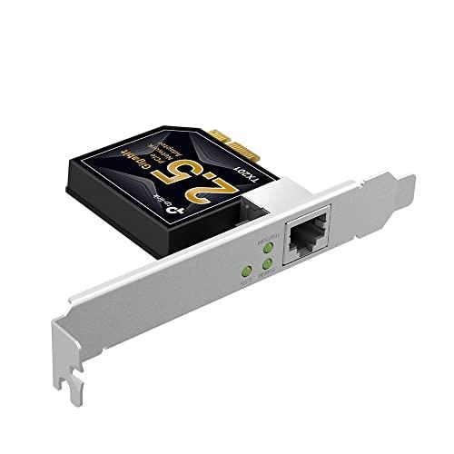 TP-Link TX201 PCIe Adattatore 2,5 Gigabit, 100/1000/2500 Mbps, Scheda Di Rete E Adattatore Ethernet, RJ45 Con QoS, Ideale Per Giocatori E NAS/Host Server Connection, Supporta Windows 10, 11