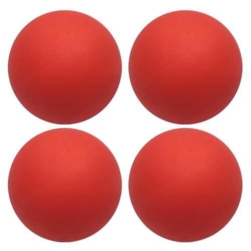 Palline da squash per principianti, 4 piccole palline da squash elastiche per bambini, alta visibilità, in gomma, per sport all'aria aperta, palline da allenamento professionali per giocatori