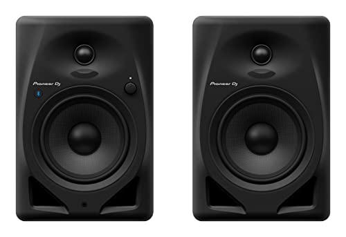 Pioneer DJ DM-50D-BT Sistema Monitor da Tavolo con Funzionalità Bluetooth, Altoparlante da 5 pollici, Nero