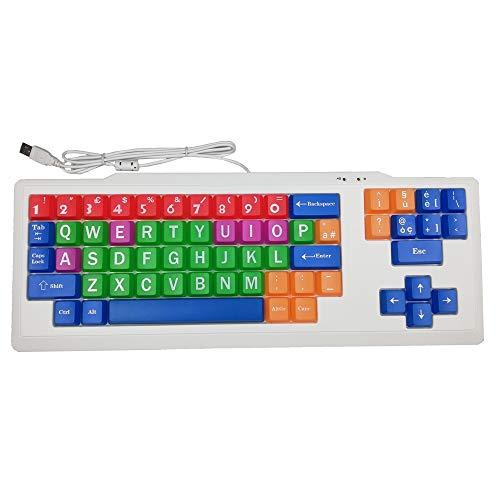 Tastiera Nuova Colorata per Migliorare l'apprendimento dei Bambini - Layout Italiano - Educational Keyboard Kids