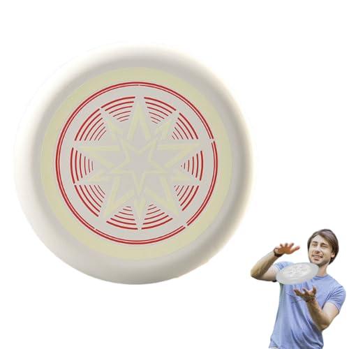 WUSJCOF 1 pezzo Disco da Lancio Professionale, da Ultimate, da Competizione Funsport, Bambini e Morbido, Giochi e Divertimento all'Aperto (Bianco, fluorescente)