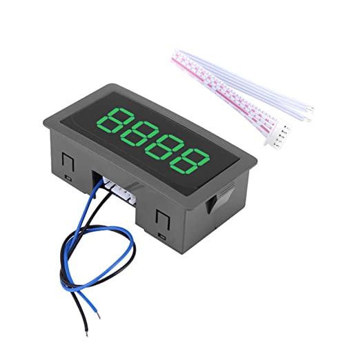 Contatore Digitale LED a 4 Cifre, 8-24V DC, Display Pannello 0-9999, Funzione Su/Giù, Verde