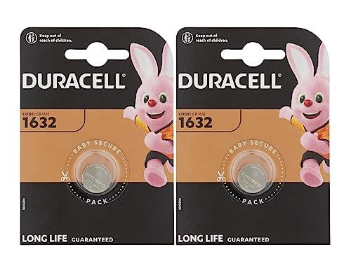 2X Duracell 1632 (2 Blister Da 1 Batteria) 2 Pile (CR1632)