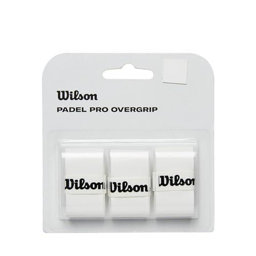 Wilson Padel Pro Overgrip, Bianco, Confezione da 3 Pezzi, WR8416301001
