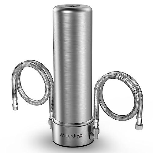 Waterdrop AS13 Filtro Acqua Sistema, 5+1 Stadi Acciaio Inossidabile Depuratore Acqua Domestico per Sotto Bancone 30K Litri, Rimuove di Piombo, Cloro, Cattivo, Certificato NSF/ANSI 42