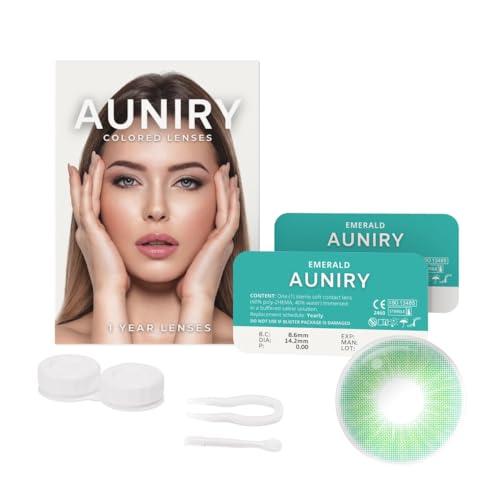 AUNIRY Lenti a Contatto Colorate Verdi Naturali 