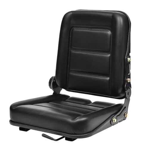 Sedile Universale per Carrelli Elevatori con Schienale Regolabile, Micro Interruttore, Guida Scorrevole, Sedile per Veicoli Agricoli, Sedile in Similpelle per Trattori prati Escavatori