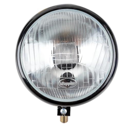 Ama Proiettore Anteriore per Trattori Ø 153 mm con Attacco M16 – Corpo in Alluminio e Lente in Vetro, Ideale per Lavori Agricoli