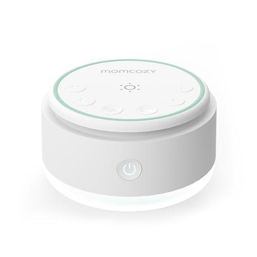 Momcozy Sound Machine - 20 Suoni Rilassanti & Luce Touch, Rumore Bianco Portatile per Bambini e Adulti con Timer del Sonno e Memoria | Compagna di Viaggio Perfetta & Must-Have per la Cameretta