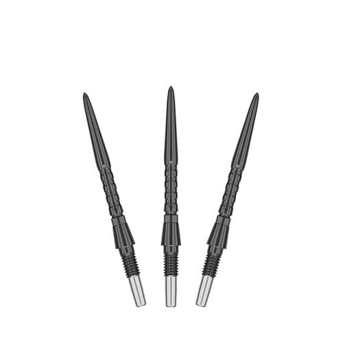 Target Darts Swiss Point Storm Dart Points, Surge (Confezione da 3 Set di Punte) 26MM –Nero | Cambia i Punti per Freccette, i Punti Storm svizzeri, Gli Accessori per Freccette Professionali