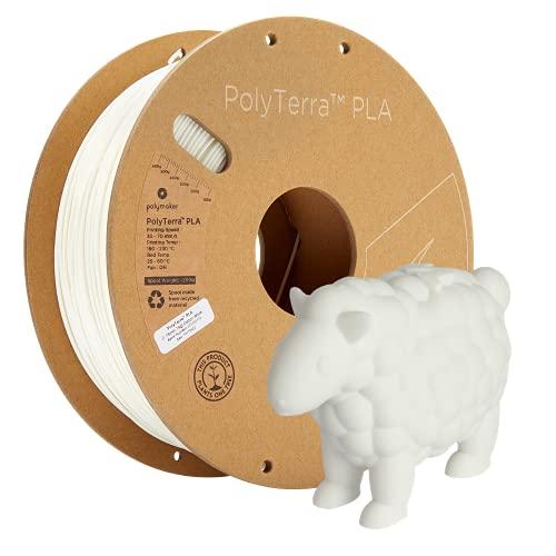 Polymaker PolyTerra PLA Cotton White - 1.75mm - 1kg