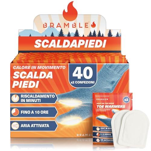 BRAMBLE 24 Scaldini Piedi (12 Paia) - Scaldapiedi 8-10 Ore di Calore - Cerotti Riscaldanti Piedi per Attività All'aperto, Escursionismo