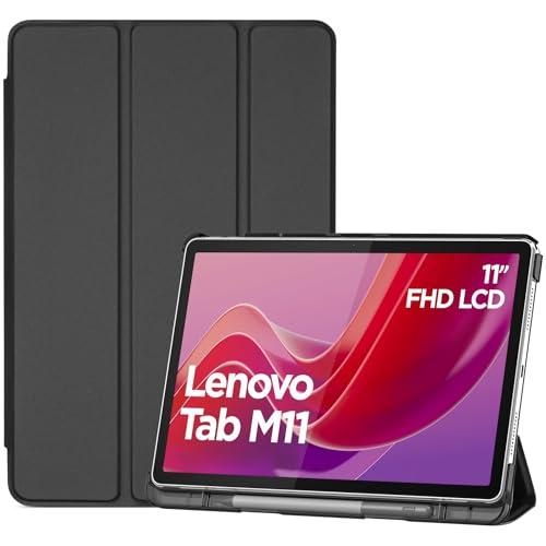 ProCase Cover per Lenovo Tab M11 2024 11 Pollici TB330FU, Custodia con Portapenna Lenovo Tab M11 Case Auto Sonno/Veglia -Nero