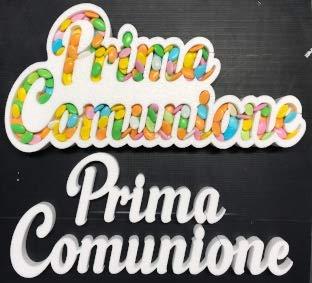 Contenitore Portaconfetti in Polistirolo Scritta PRIMA COMUNIONE cm 30 x 60