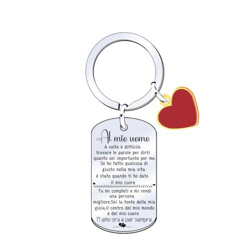 MNBVBV Regali di Coppia Portachiavi Regalo di San Valentino Coppia San Valentino Regalo di Compleanno Idee Regali Anniversario per Lui/per Lei