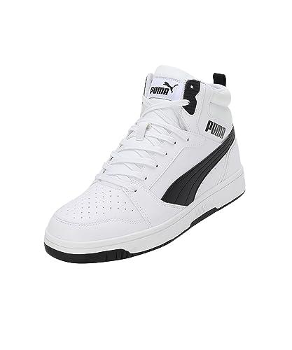 PUMA Rebound V6, Scarpe da ginnastica Unisex - Adulto, White Black, 43 EU