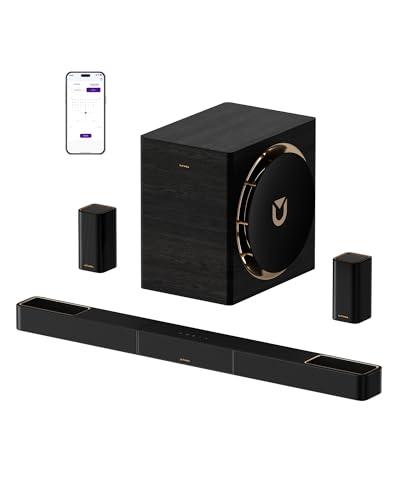 ULTIMEA Audio Surround Wireless Skywave X70 7.1.4 Canali per TV, Dolby Atmos, Soundbar da 980 W, Subwoofer Wireless da 10