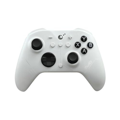 GuliKit ES Pro Controller Per PC/Switch 2, Con TMR Joysticks, 950mAh Batteria, 3 Modalità-Bluetooth,Cavo e Hyperlink Per PC/Switch &Switch 2 /iOS/macOS,Bianco