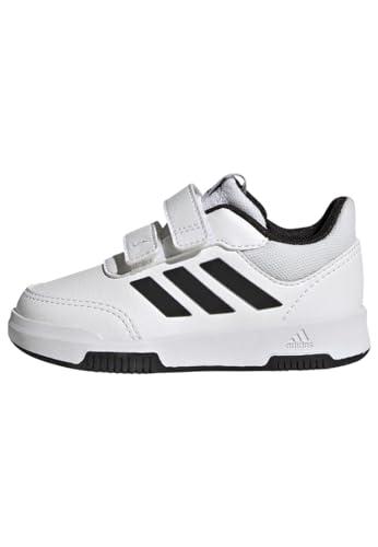 adidas Tensaur Hook And Loop Shoes, Sneaker Unisex - Bimbi 0-24, Cloud White Black Core Black, 25 EU